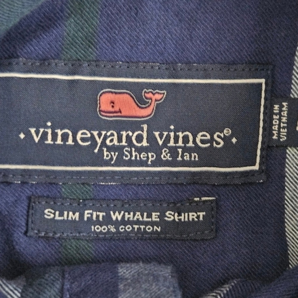 Vineyard Vines Mens Flannel Long Sleeve Shirts Size Medium Fall Cozy Soft Preppy - Picture 7 of 12